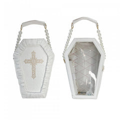 Zip Closure Rose Cross Gothic Ita Coffin Bag Halloween Bag