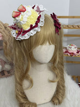Yellow/Pink Sweet Lolita Strawberry Cake Mini Hat