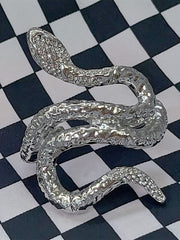 Silver Y2K Snake Shaped Bracelet