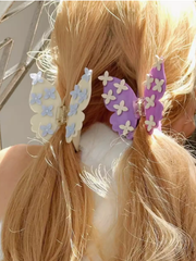 Y2K Butterfly/Floral Decorated Claw Clip