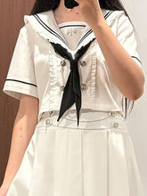 White Sailor Collar Preppy Style JK Uniform Short/Long Sleeves Top