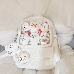 White Plush Ita Backpack