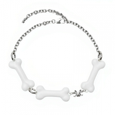 White Bone Chain Necklace