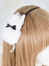 Sweet Lolita White Plush Cat KC