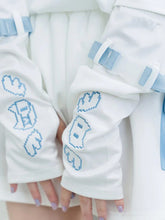 White Wing Embroidery Sleeves