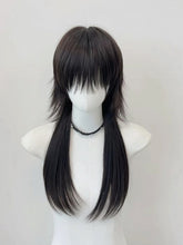 Ouji Style Black Straight Wig with Bangs