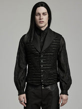 Striped Jacquard Goth Waistcoat
