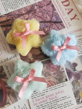 Yellow/Blue/Green Plush Star Bowknot Hairclip