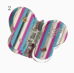 Y2K Rhinestones Decorated Butterfly Claw Clip 9 Color Options