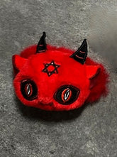 Red Devil Gothic Plush Hairclip