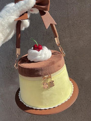 Yellow Caramel Pudding Sweet Lolita Tote Bag