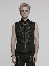 Black Men's Punk Tough Guy Vest