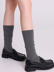 White/Gray/Dark Blue/Black JK Uniforms Cotton Stockings