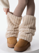 Y2K Fluffy Winter Leg Warmers