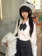 White Preppy Style Shirt