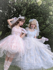 White Drawstring Ruffle Overlay