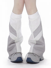 White and Gray Leg Sleeves