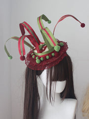 7 Color Options Circus Lolita Clown Mini Hat Pastel Clowncore Headwear