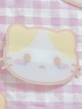 White & Yellow Kitty Hairclip 3 Options