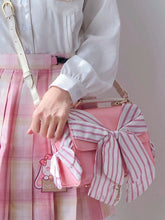 Lolita Versatile Square Crossbody Bag With Bow