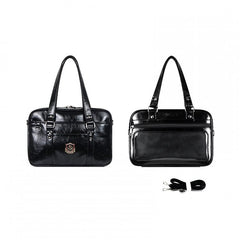 Black JK Uniform Style PU Leather Transparent-window Ita Bag