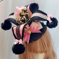 5 Color Options Circus Sweet Clown Lolita Mini Hat