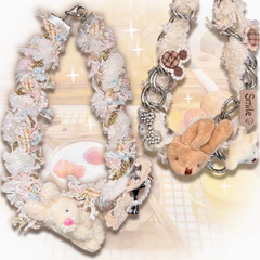 Y2K Cute Plush Bear/Bunny Design Choker