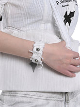 White Punk PU Bracelet