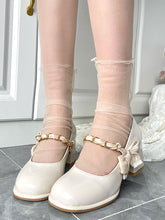 Nude/Black Breathable Sheer Tulle Socks