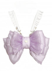 Purple Big Bow Backpack