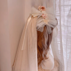 Clearane-Edward Lolita Handmade Pink Splite Design Hairband