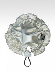 Y2K Ruffle Trim White Hair Accessories