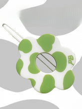 Y2K Spotted Print Flower Hairclip
