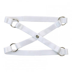 White Crossed Garter