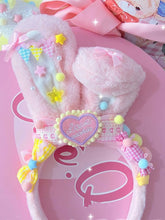 Sweet Rabbit Ears Pink Plush KC