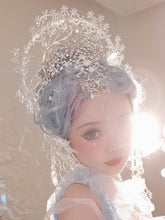 Snow Elf Handmade Lolita Hairclips / Crown Headpiece Accessories