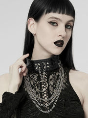 Punk Wild Python Grain Choker Black