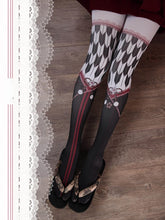Bowknots and Cherry Blossoms Print Wa Lolita Tights