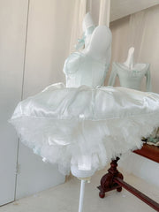 White Elastic Waist Petticoat