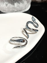 Snake Shaped Blue Ring