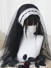 Black&White / Black&Beige Nun Lolita Head Veil