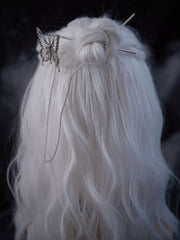 Metal Butterfly Chain Design Hairpins