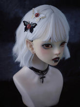 Handmade Red Eye Design Butterfly Embroidery Hairclips