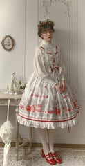 Strawberry Fruit Tea Sweet Jumper Skirt