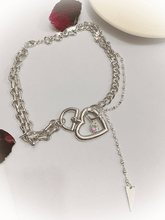 Sweetheart Lock Rhinestone Necklace