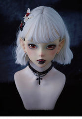 Handmade Red Eye Design Butterfly Embroidery Hairclips