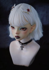 Handmade Red Eye Design Butterfly Embroidery Hairclips