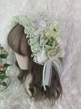 Sakura Floral Details Grass Green Hairband