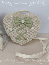 Roses Decorative Bow Handmade Heart Shaped Bag