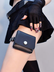 Punk Gothic Black Leg Bag